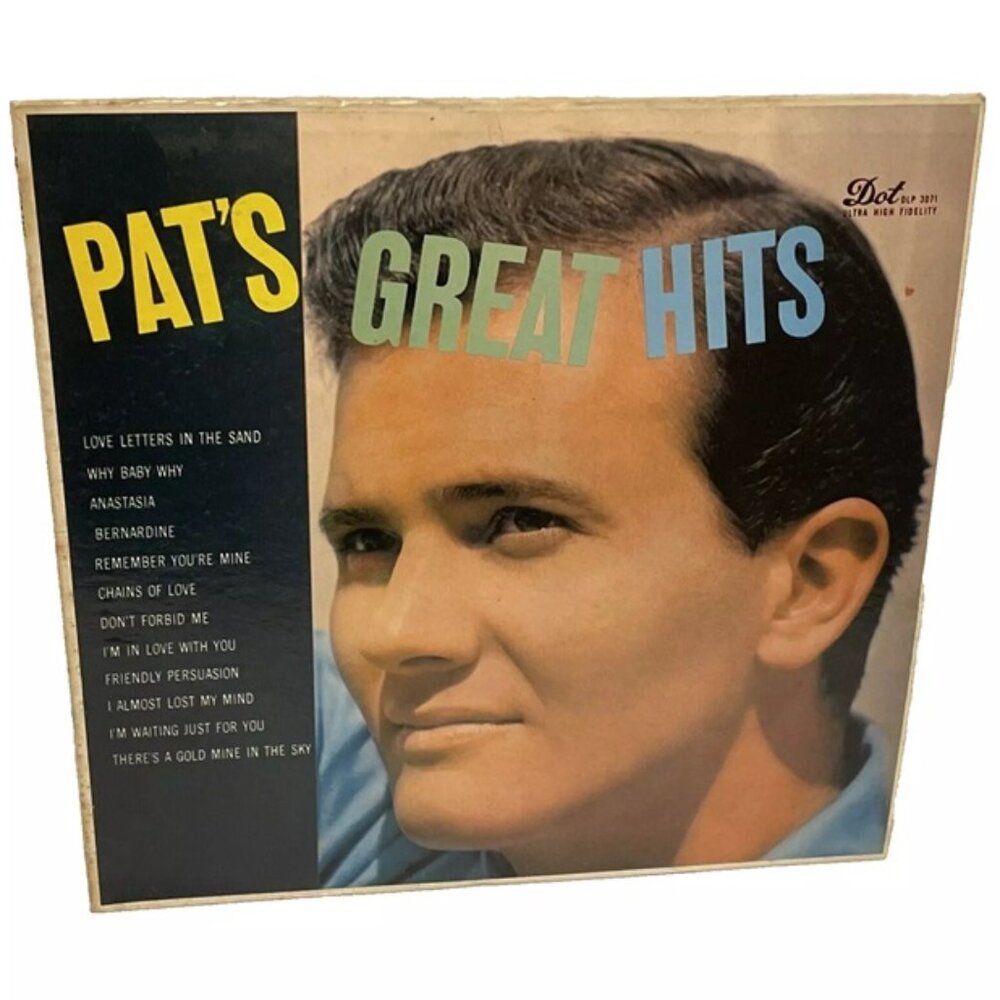 Pat Boone Pat's Great Hits (Vinyl, 1957) Dot DLP 3071 Good+ LP Record Album